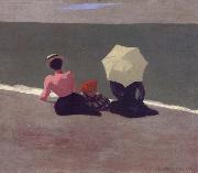 on the beach Felix Vallotton